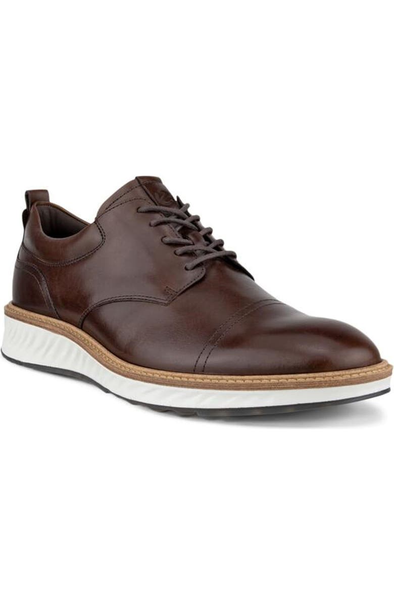ECCO ST.1 Hybrid Cap Toe Derby, Main, color, Cocoa Brown