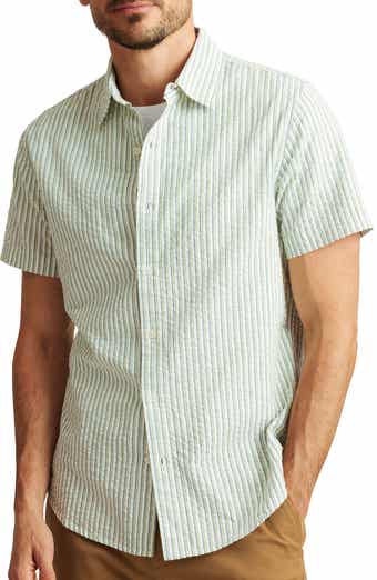Riviera Seersucker Slim Fit Short Sleeve Button-Up Shirt
