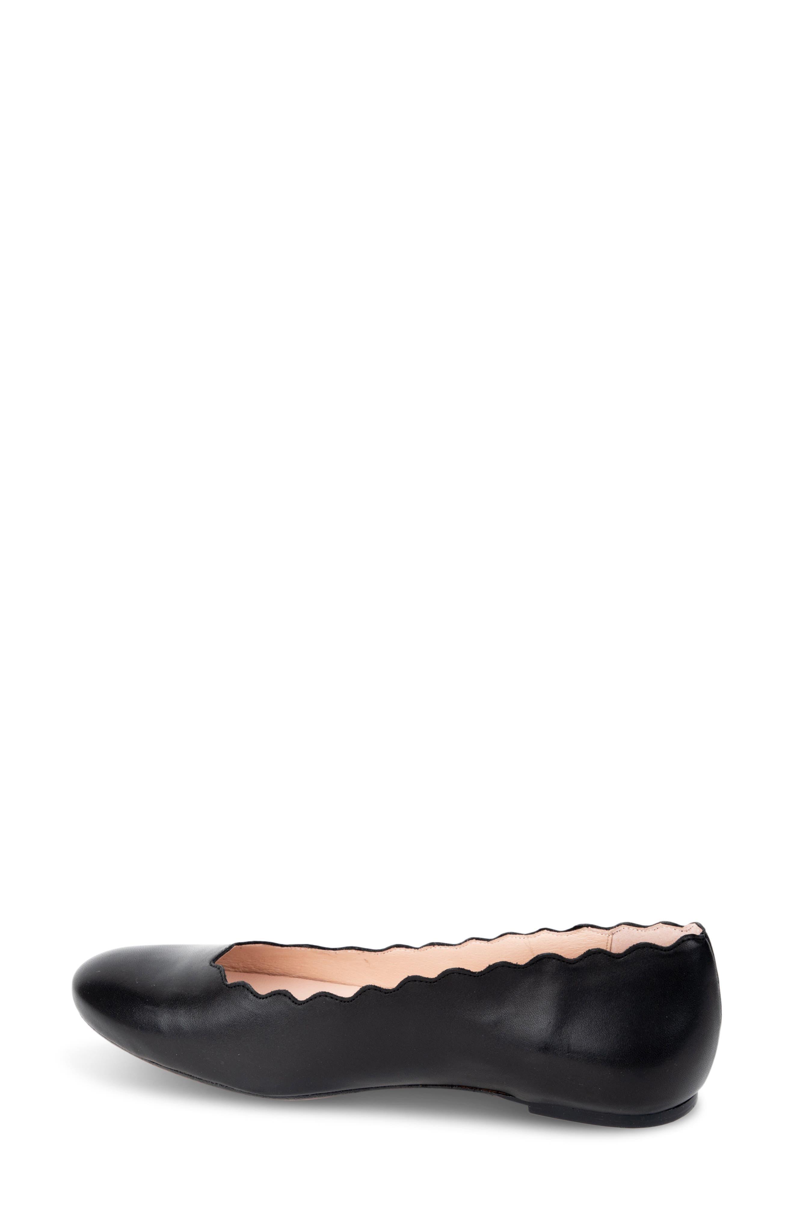 patricia green Palm Beach Scalloped Ballet Flat, Alternate, color, Black