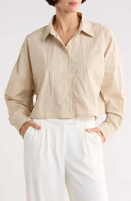 PATRIZIA LUCA Cropped Cocoon Shirt