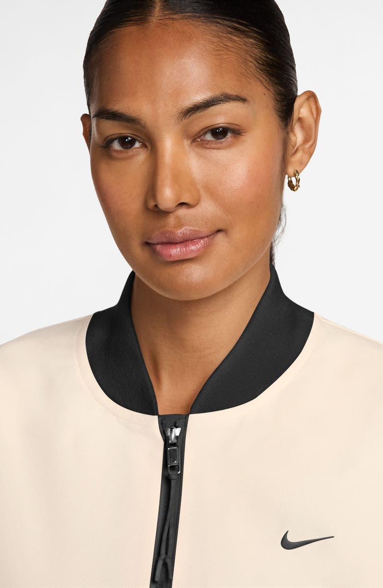 Nike Sportswear Modern Fleece Cocoon Bomber Jacket, Alternate, color, Fir/ Chalk/ Fir