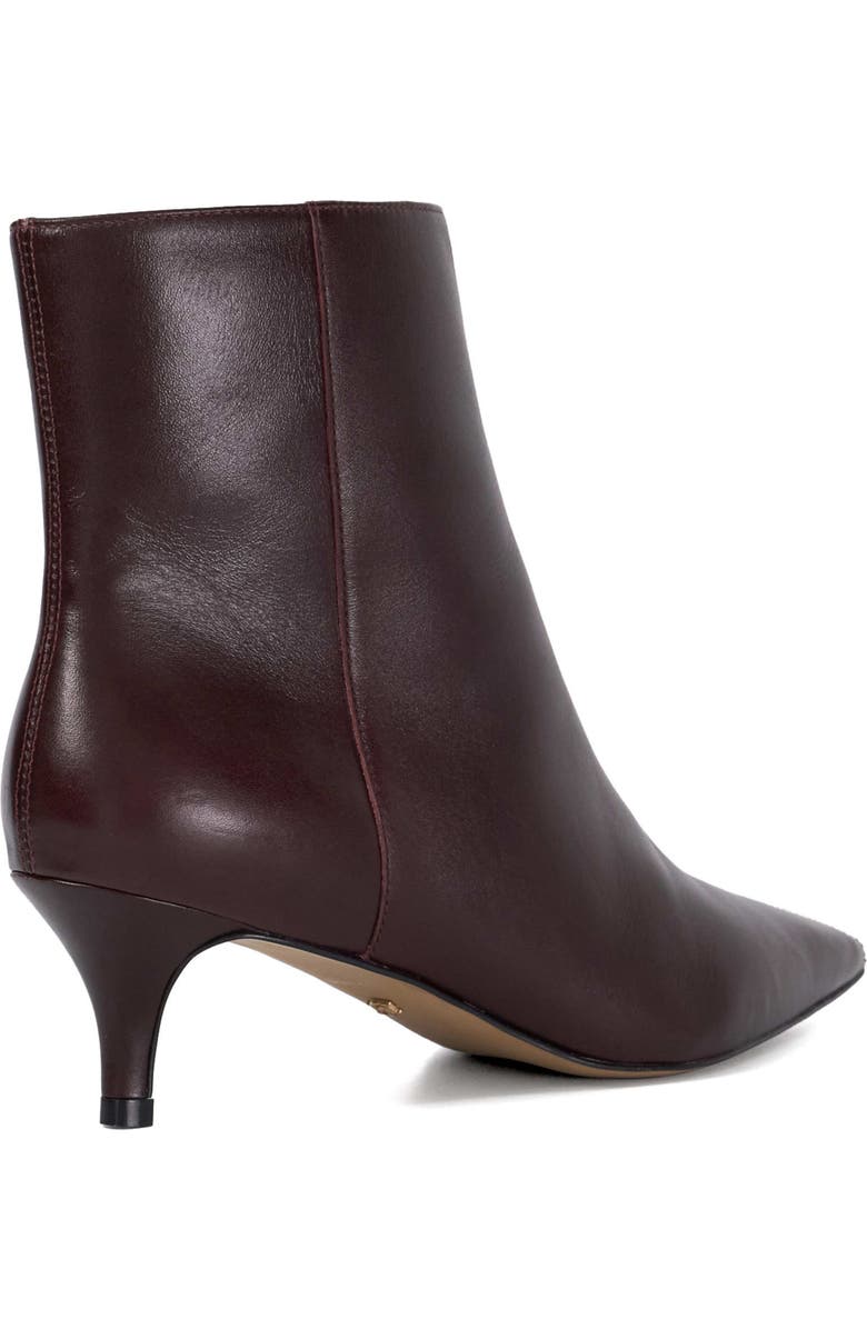 Dune London Offer Pointed Toe Kitten Heel Bootie, Alternate, color, Dark