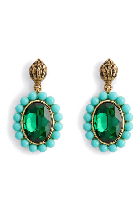 Eagle Crystal Drop Earrings