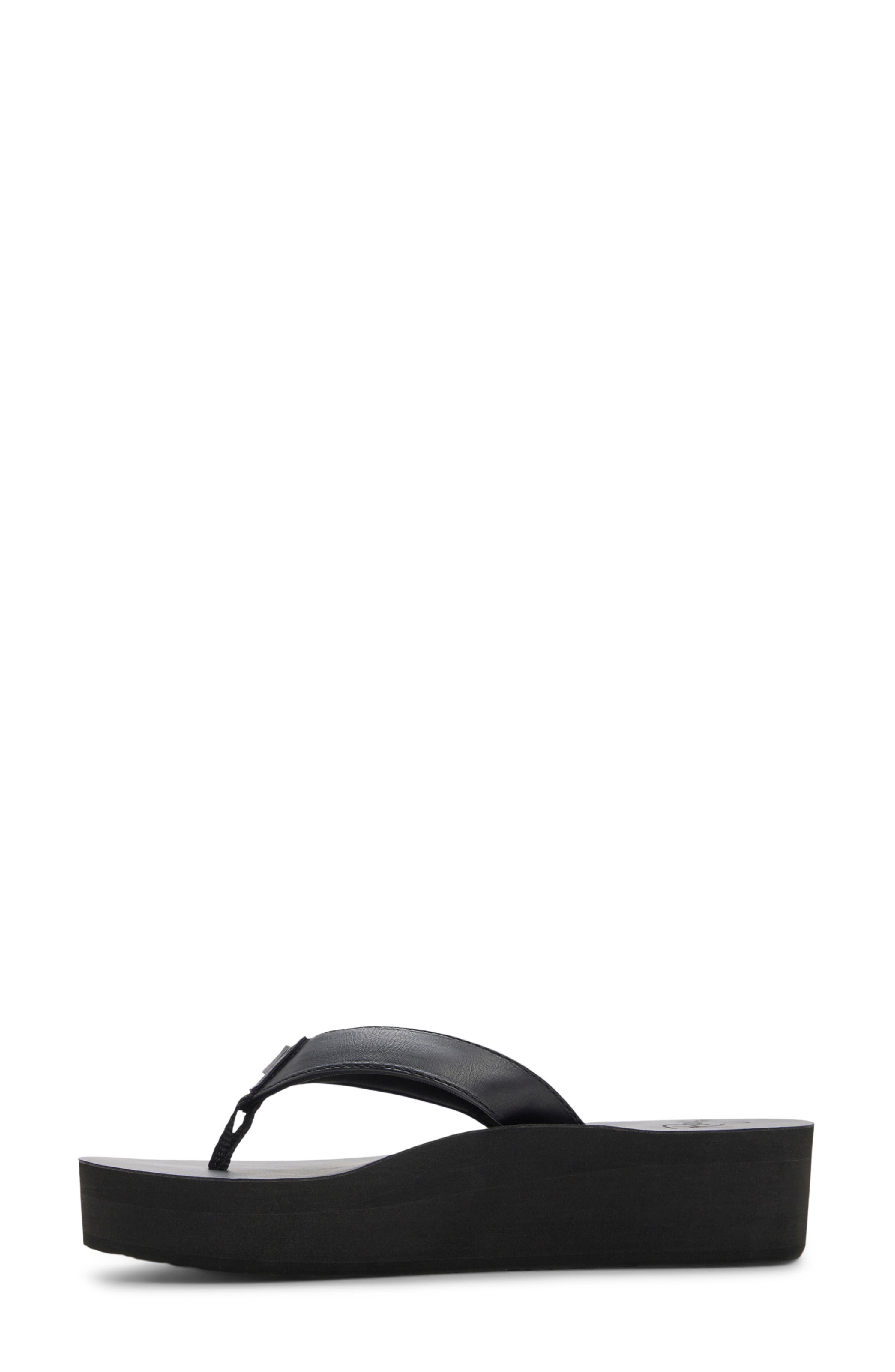 Roxy Melinda Platform Flip Flop, Alternate, color, Black