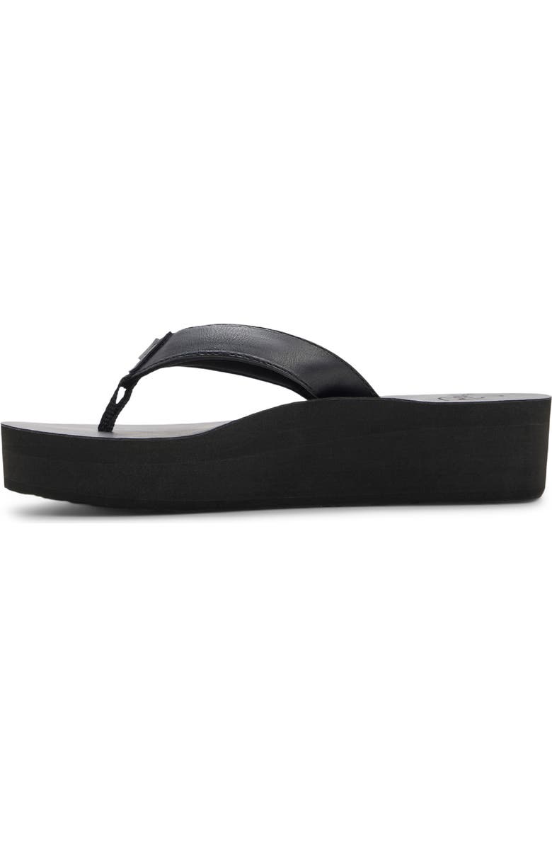 Roxy Melinda Platform Flip Flop, Alternate, color, Black