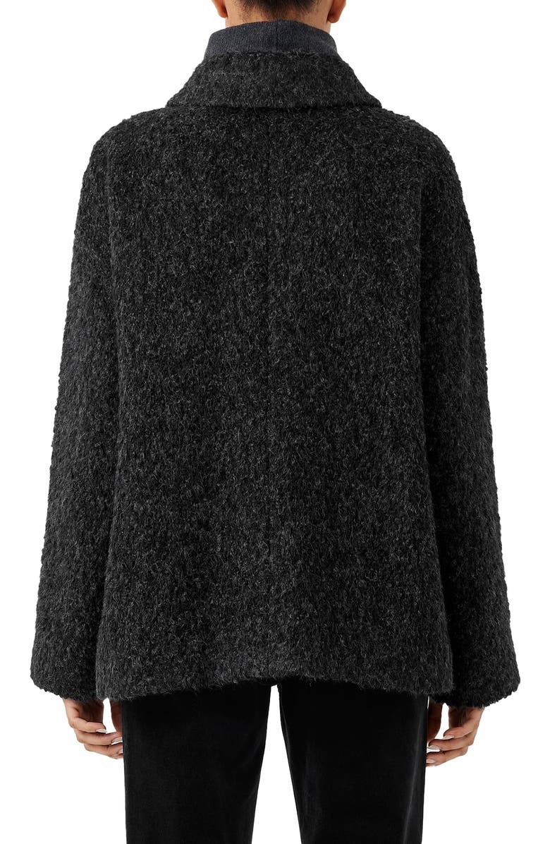 Eileen Fisher Classic Collar Bouclé Suri Alpaca Wool Blend Coat, Alternate, color,