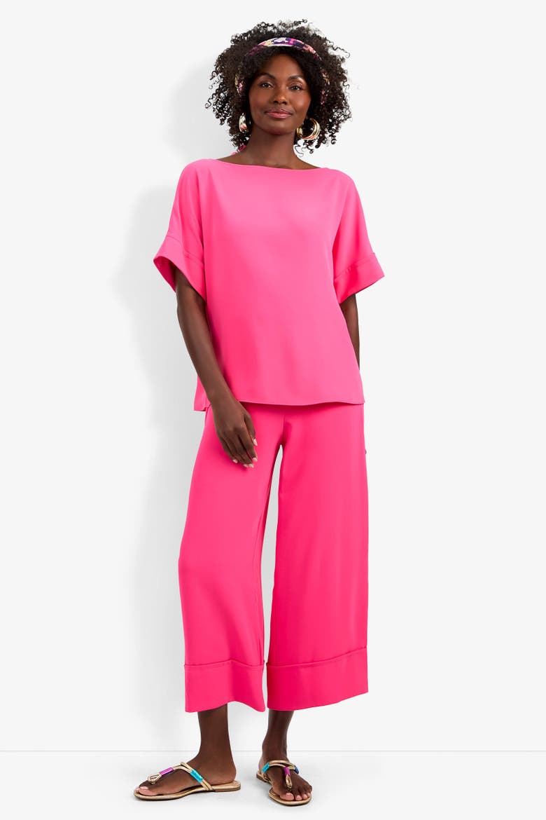 Sofie Georgette Top, Alternate, color, Pitaya Pink