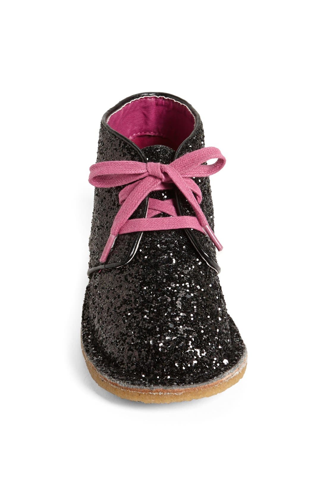 'City' Chukka Boot (Online Only)(Walker & Toddler), Alternate, color, BLACK GLITTER