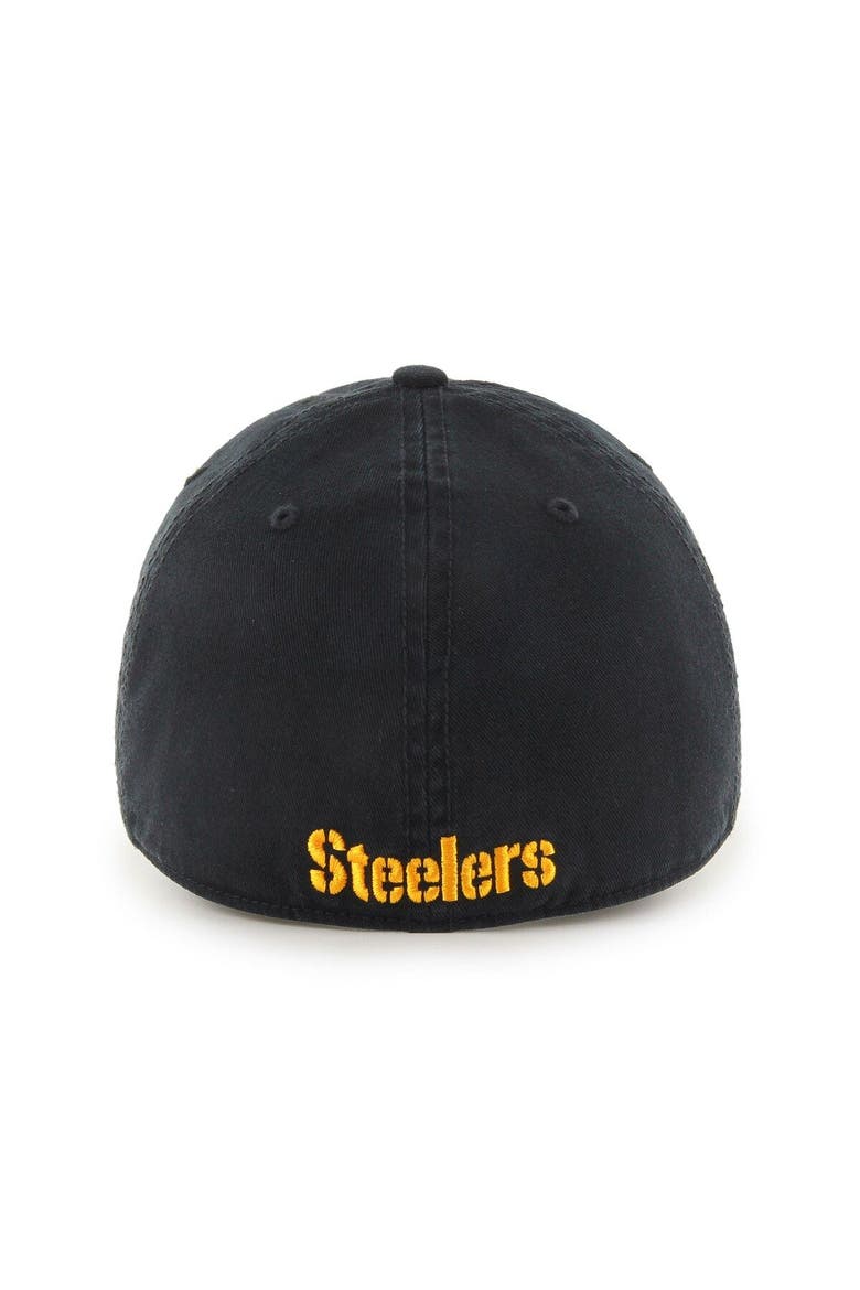 Men's '47 Black Pittsburgh Steelers Franchise Logo Fitted Hat, Alternate, color, Black