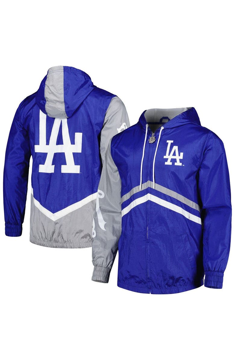 Mitchell & Ness Men's Mitchell & Ness  Royal Los Angeles Dodgers Undeniable Full-Zip Hoodie Windbreaker Jacket, Main, color, 