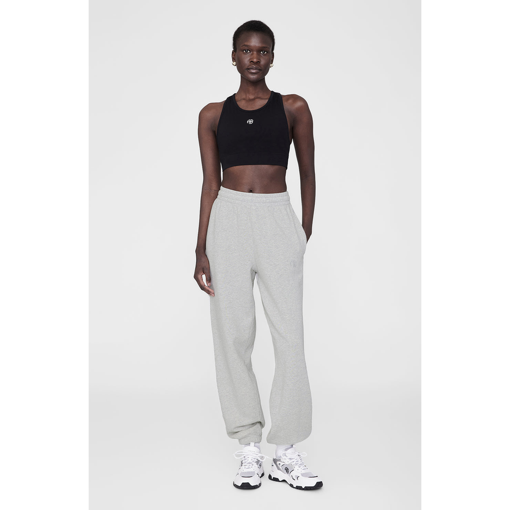 Anine Bing Karter Jogger In Heather Grey In Gray