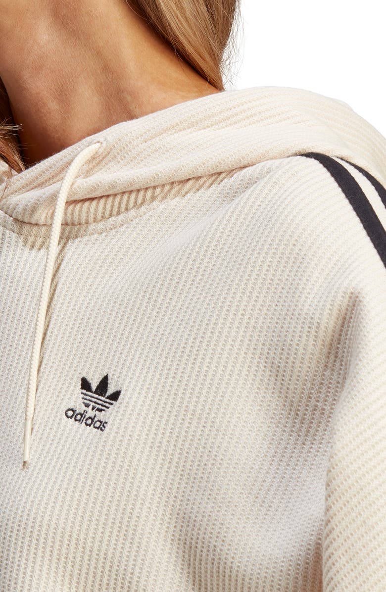 adidas Rib Crop Hoodie, Alternate, color,