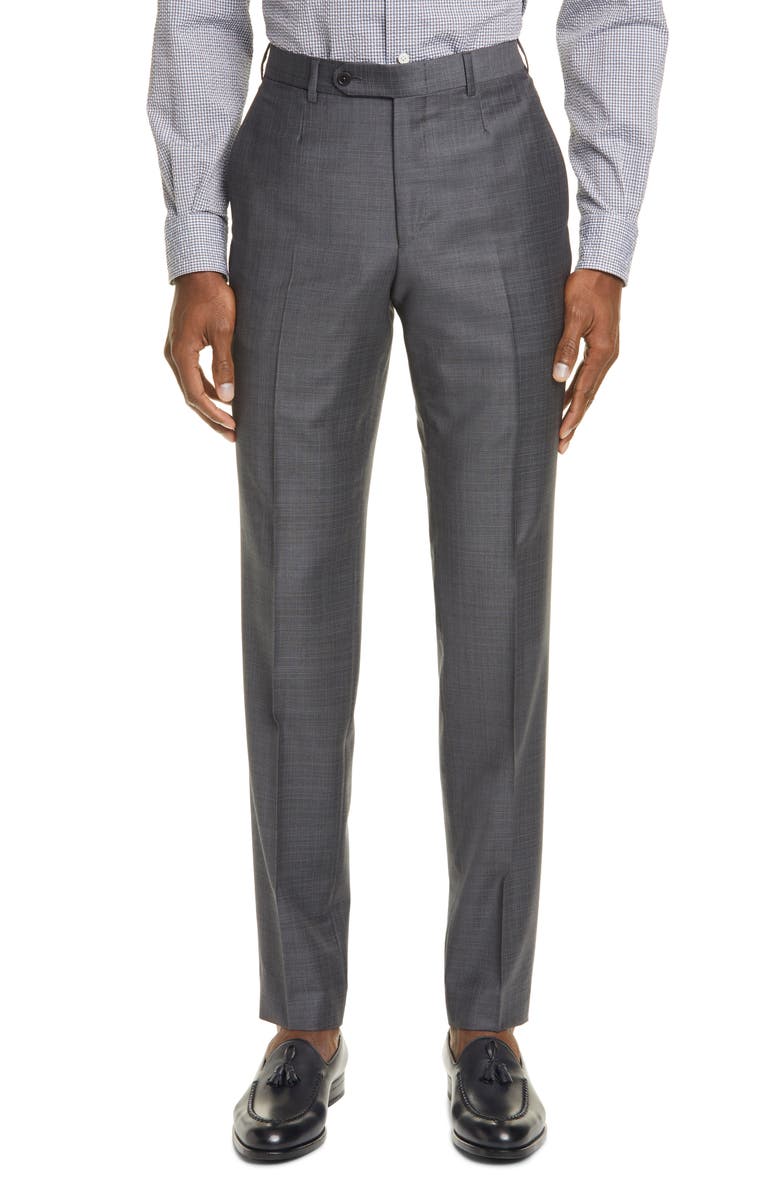 ZEGNA Ermenegildo Zegna Milano Trofeo Classic Fit Check Wool Suit, Alternate, color, 