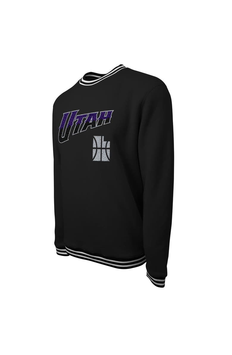 Stadium Essentials Unisex Stadium Essentials Black Utah Jazz 2023/24 City Edition Club Level Pullover Sweatshirt, Alternate, color, 