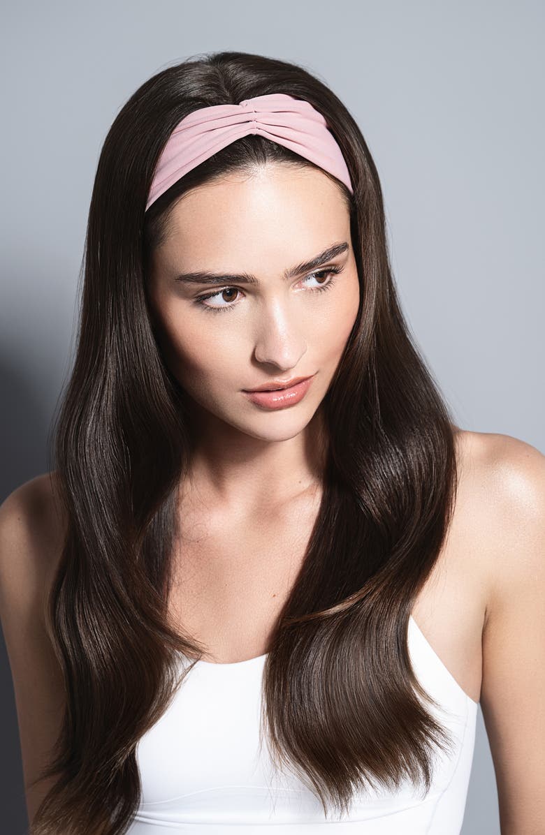 The Hair Edit Lotus Pleated Headband, Alternate, color, Pink