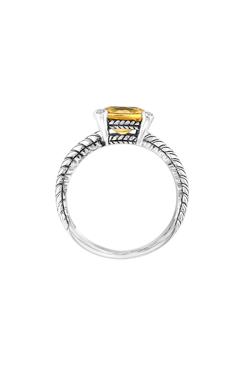Citrine & White Topaz Ring, Alternate, color, YELLOW
