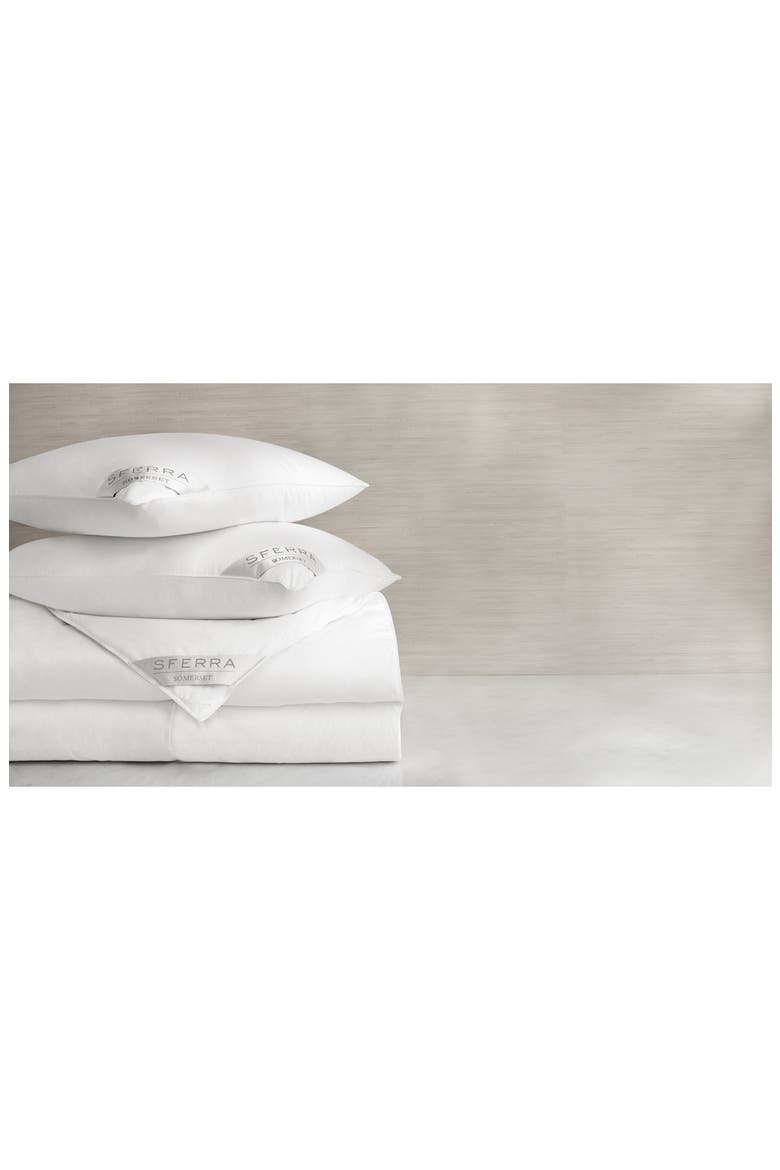 Somerset King Polish Goose Down Pillow, Alternate, color, WHITE