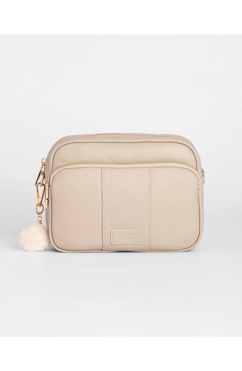 Pom Pom London Original Plus Crossbody Bag, Main, color, Stone