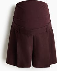 H&M Mama Linen-blend Shorts