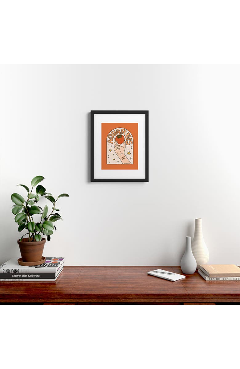 Deny Designs 'Aquarius Persimmon Doodle' by Meg, Alternate, color, 