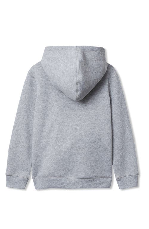 Lands' End Kids Fleece Pullover Hoodie In Gray