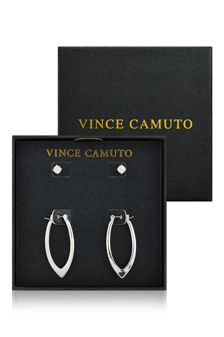 Set of 2 Assorted Earrings, Alternate, color, SILVER