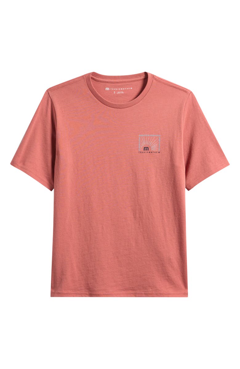 TravisMathew Kids' Villa Views Graphic T-Shirt, Main, color, Brick Dust