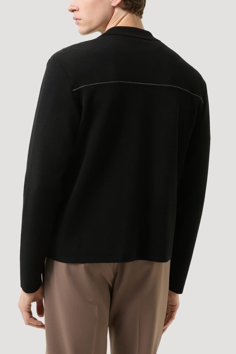 Olaf Knit Jacket, Alternate, color, Black