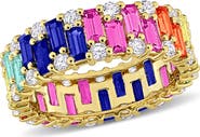 DELMAR Lab Created Multicolor Sapphire Eternity Band