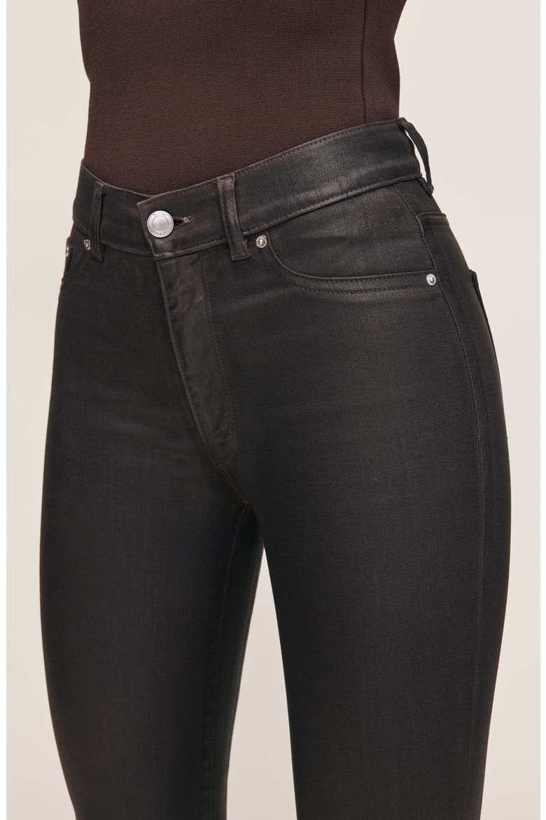 Bridget Boot Instasculpt™ Coated High Rise Crop Jeans, Alternate, color, CHOCOLATE COATED