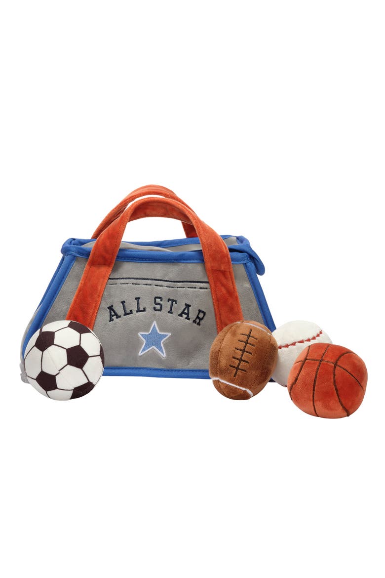 Baby Sports Interactive Plush Toy Set - Football/Basketball/Baseball, Alternate, color, Blue