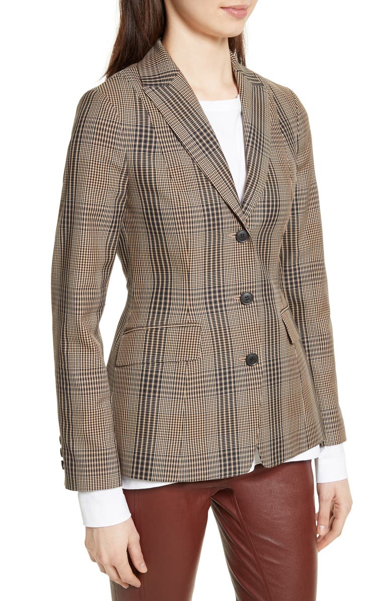 Theory Faringdon Check Riding Jacket, Alternate, color, 