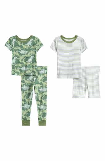 Kids' Dino 4-Piece Pajamas Set