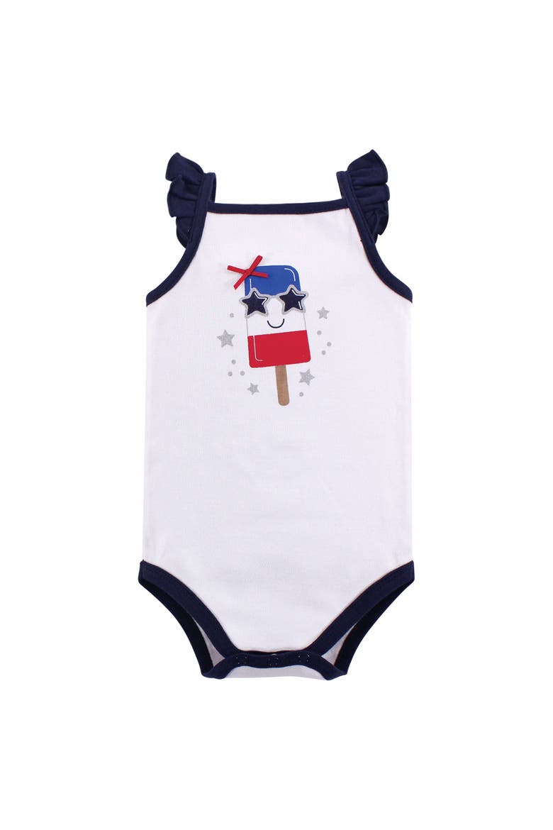 Soft Cotton Sleeveless Infant Bodysuits, Alternate, color, Shining Stars Stripes