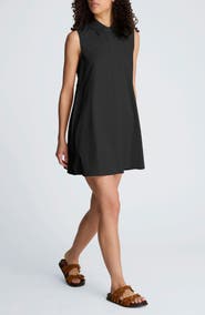 Kenneth Cole Sleeveless Trapeze Mini Shirtdress