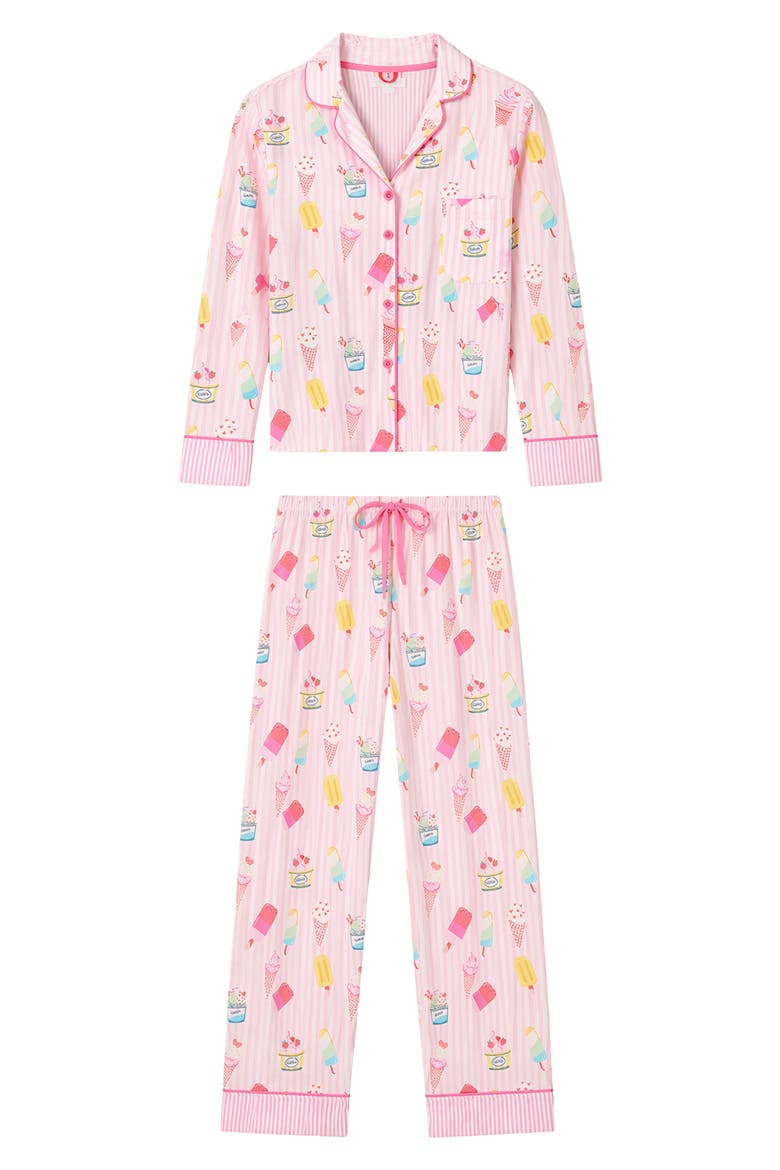 Playful Print Pajamas, Alternate, color, PINK MULTI