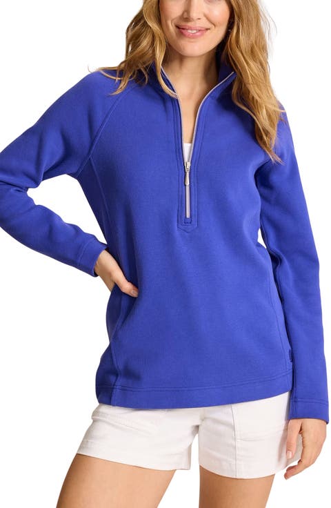 New Aruba Stretch Cotton Half Zip Pullover