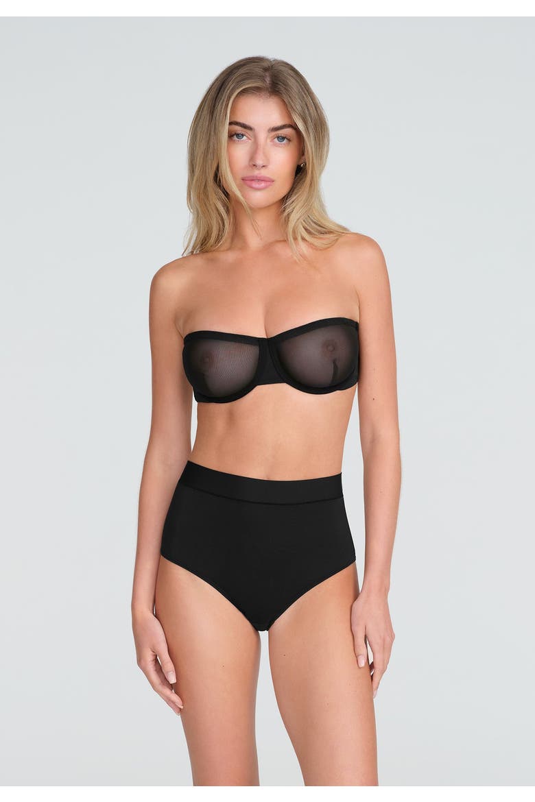 The Strapless Convertible, Alternate, color, BLACK