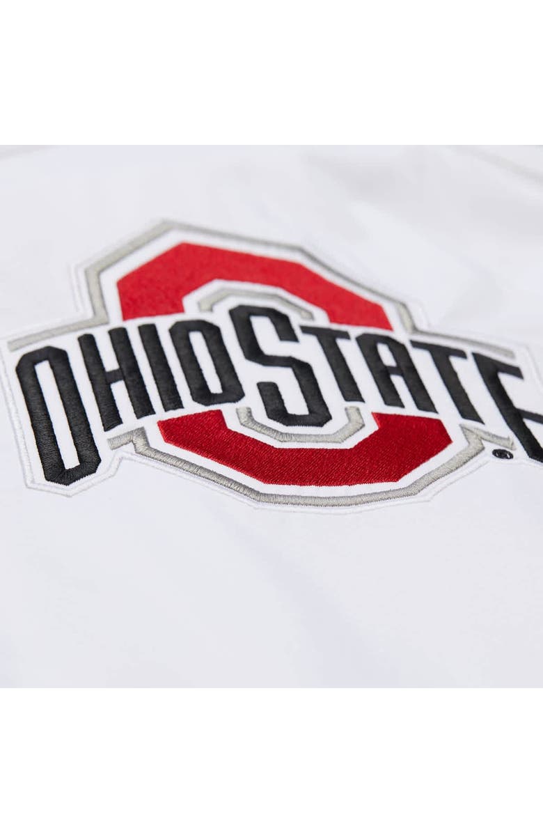 Mitchell & Ness Men's Mitchell & Ness White Ohio State Buckeyes Coaches Full-Snap Hoodie Jacket, Alternate, color, White