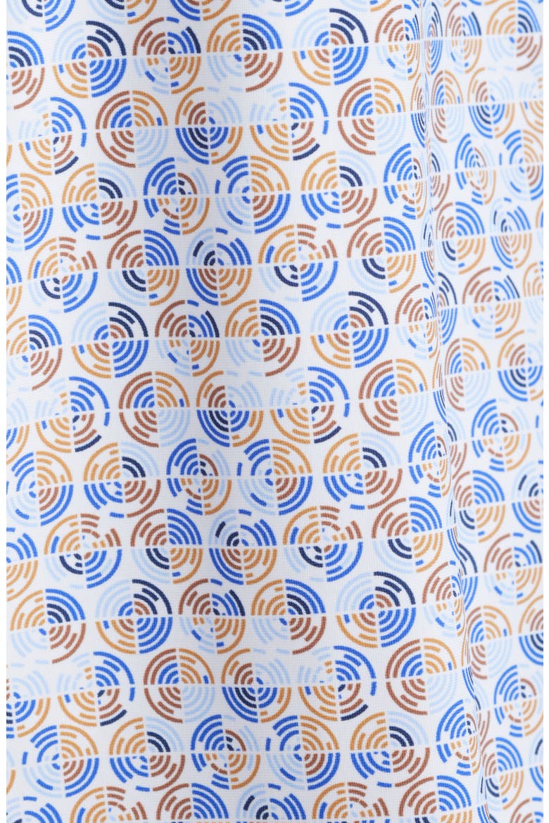 XC Motion Performance Knit Button-Up Shirt, Alternate, color, BLUE/ TAN SPLIT DISC