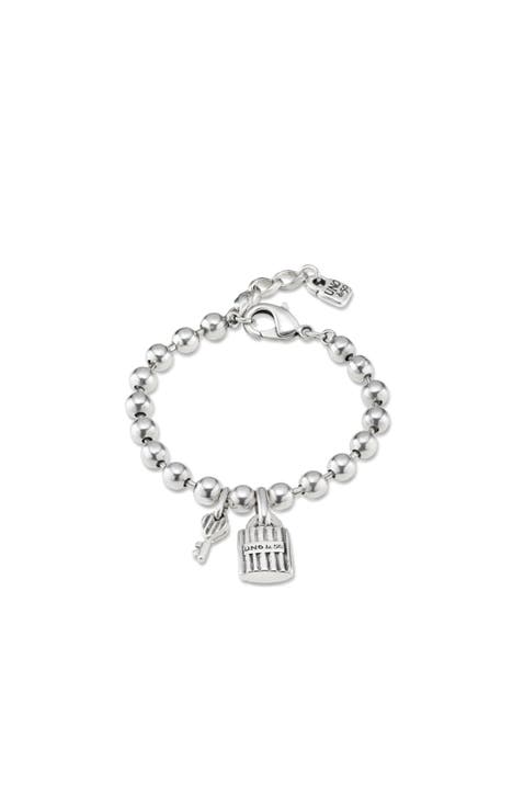 Lock & Key Charm Bracelet