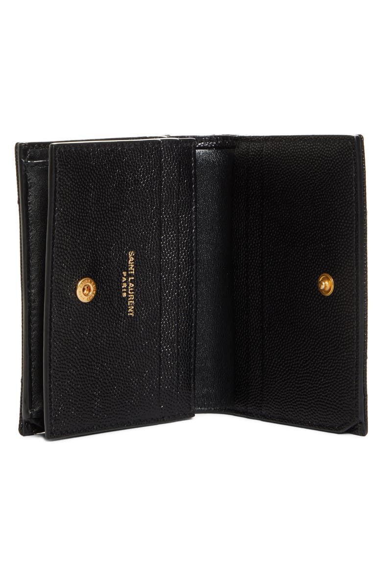 Monogram Matelassé Leather Wallet, Alternate, color, 1000 NERO/NERO
