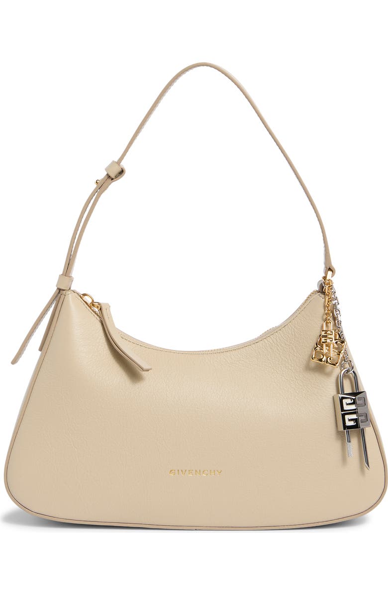Givenchy Lucky Lock Shoulder Bag, Main, color, Off White