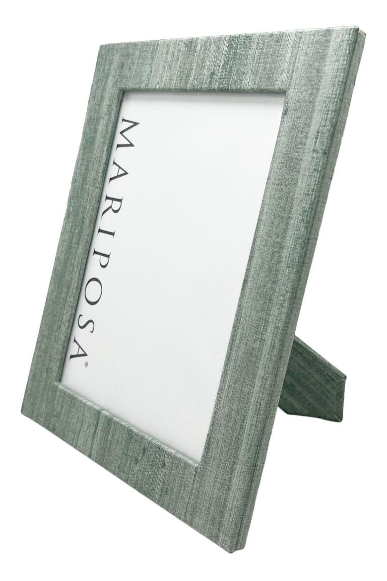 Capri Faux Grasscloth 5 x 7-Inch Picture Frame, Alternate, color, AQUA
