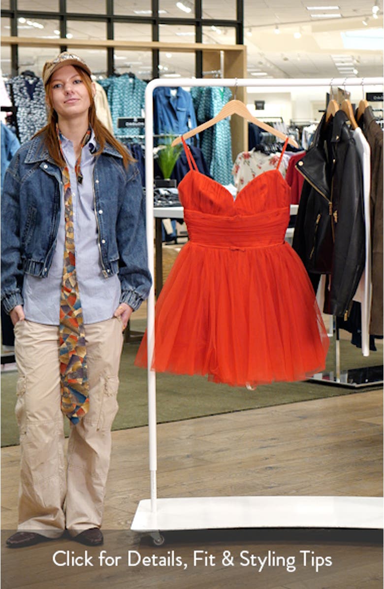 Princess Tulle Cocktail Minidress, sales video thumbnail