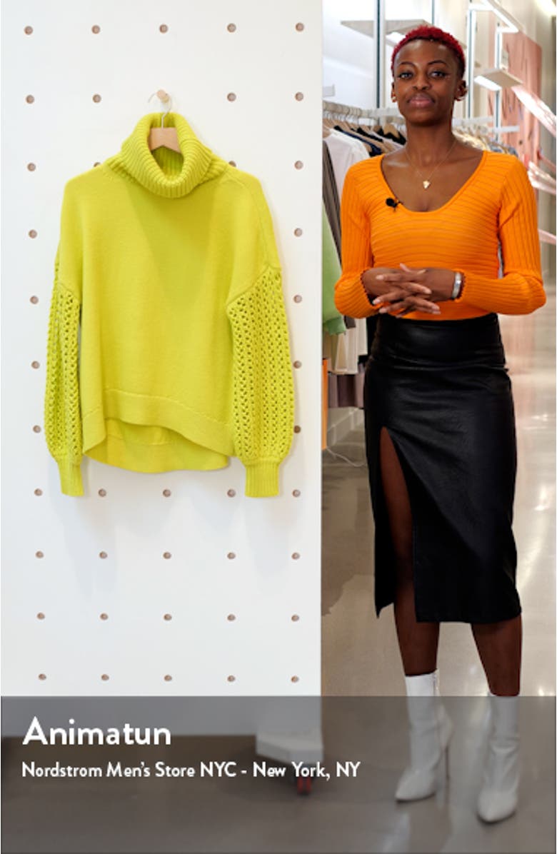 Adela Wool Blend Turtleneck Sweater, sales video thumbnail