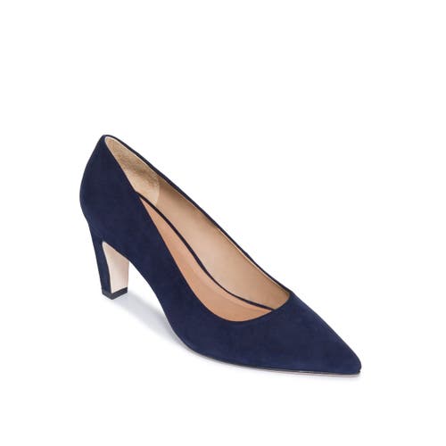 Bernardo Footwear Giselle Pointed Toe Pump in Dark Navy 