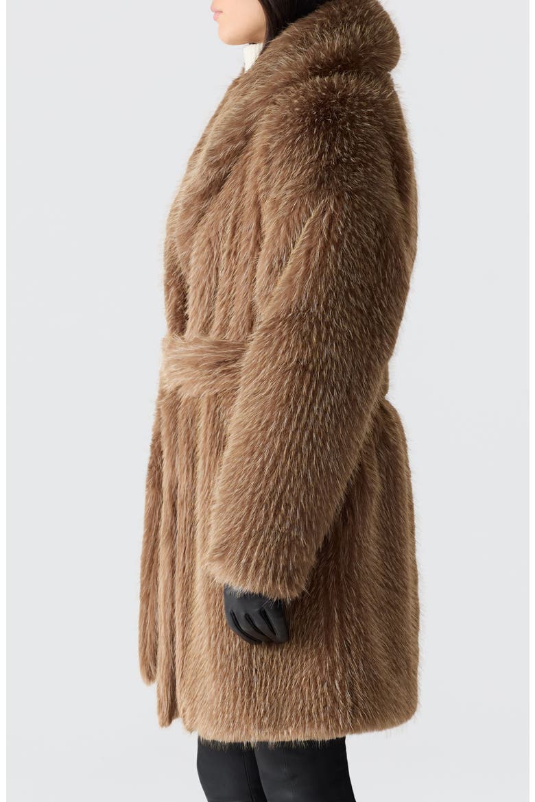 Kacela Faux Fur Coat, Alternate, color, OTTER