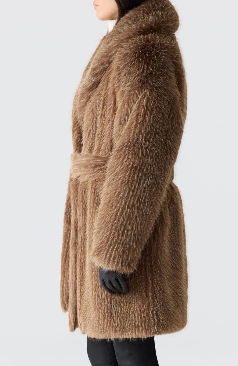 Mackage Kacela Faux Fur Coat, Alternate, color, Otter