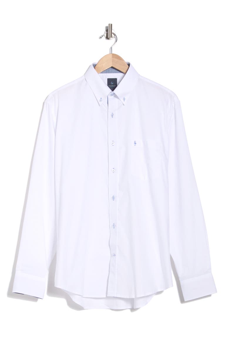 Signature Cotton Oxford Button-Down Shirt, Alternate, color, WHITE